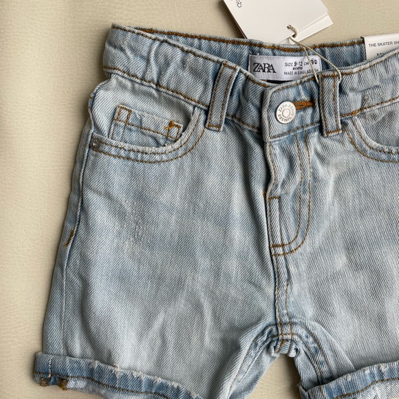 Zara Baby Jean Shorts 9-12month - Picture 2 of 13